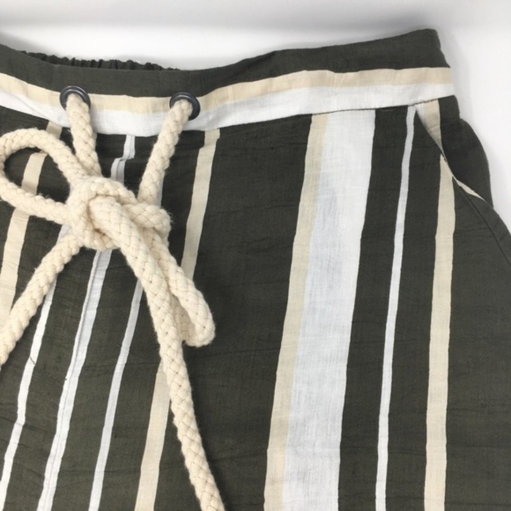 ELVI New SHORTS Rope Stripe Cotton Womens 12 - Picture 4 of 5